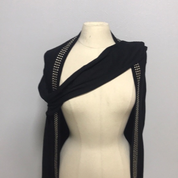 NWT Scandalicious Swarovski crystal rhinestone bling cross rodeo cardigan MEDIUM - Picture 9 of 13